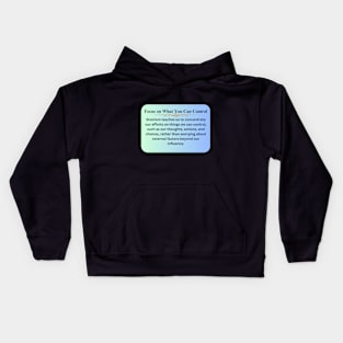 Inspirational Focus on What Matters Kids Hoodie